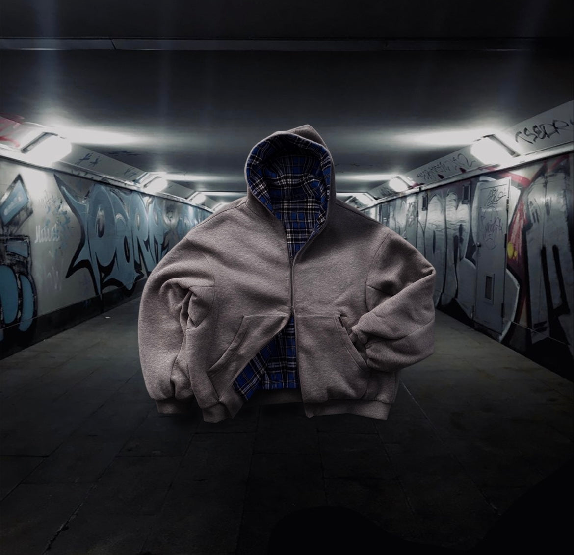 Reversible Retro Zip Hoodie